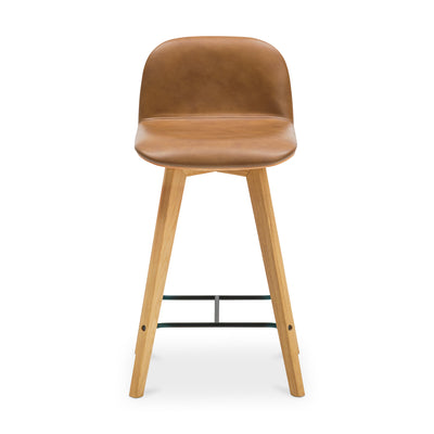 Napoli Leather Counter Stool | Brown