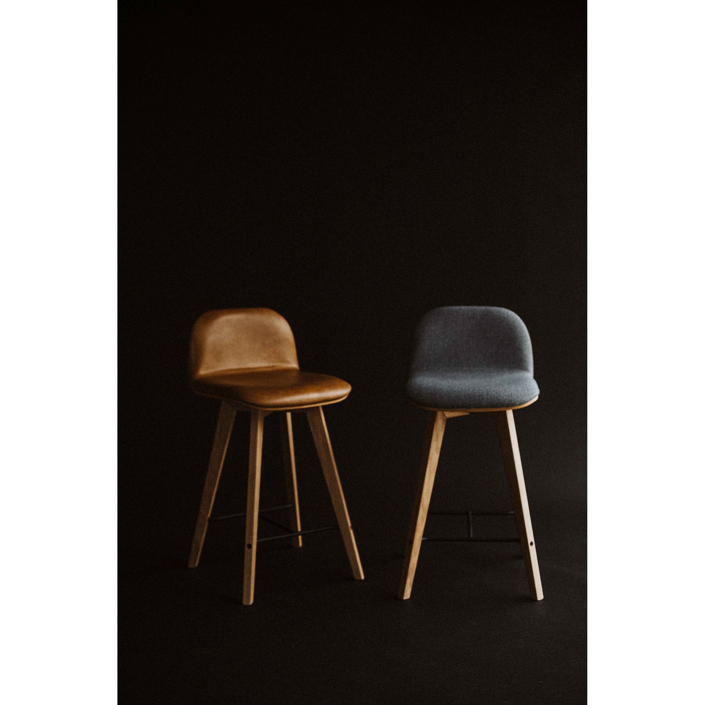 Napoli Leather Counter Stool by Moe's Home