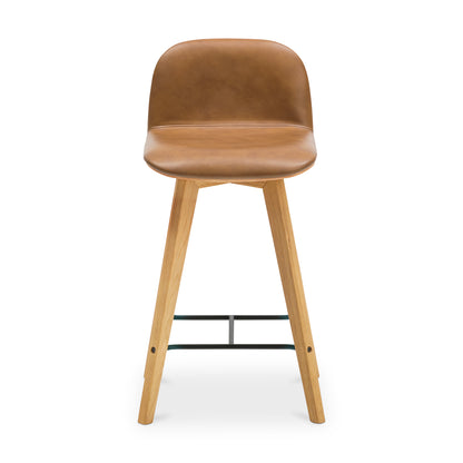 Napoli Leather Counter Stool | Brown