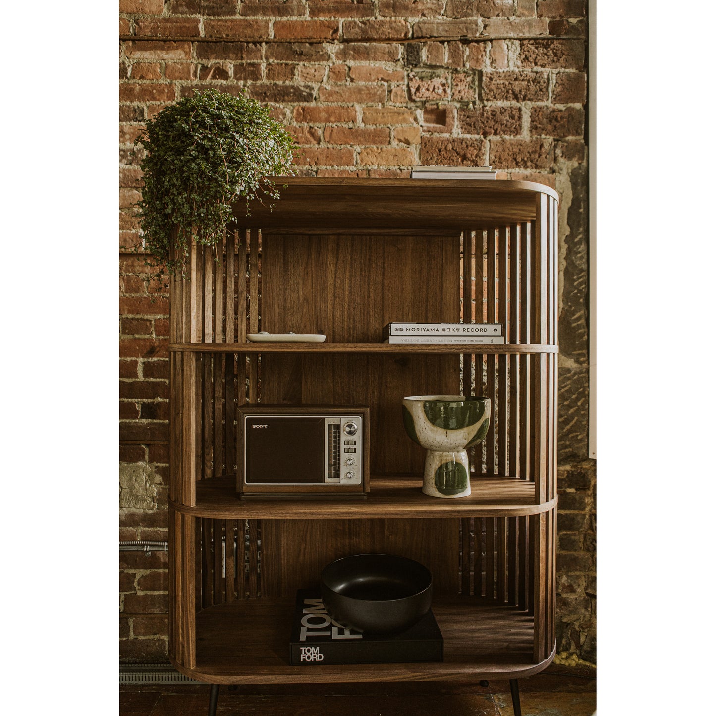Henrich Bookshelf Light Brown by Moe's Home