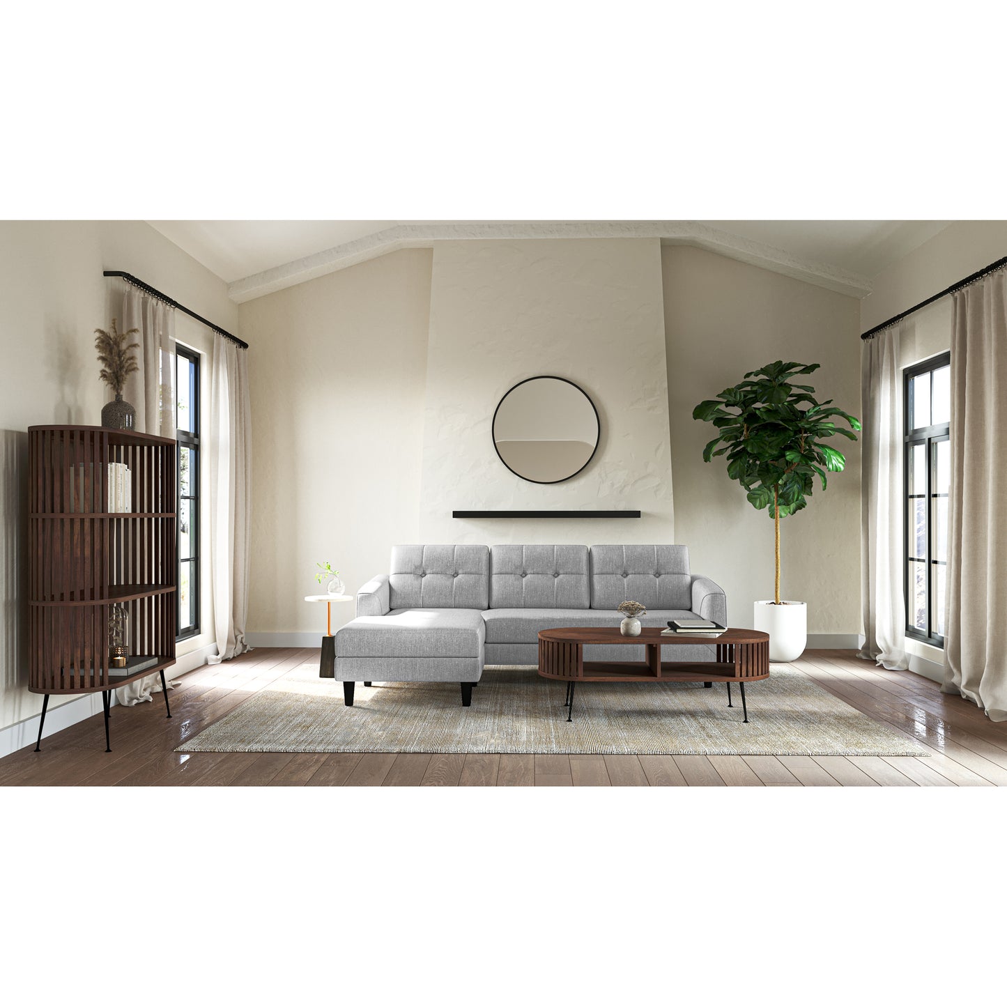 Henrich Bookshelf Light Brown by Moe's Home