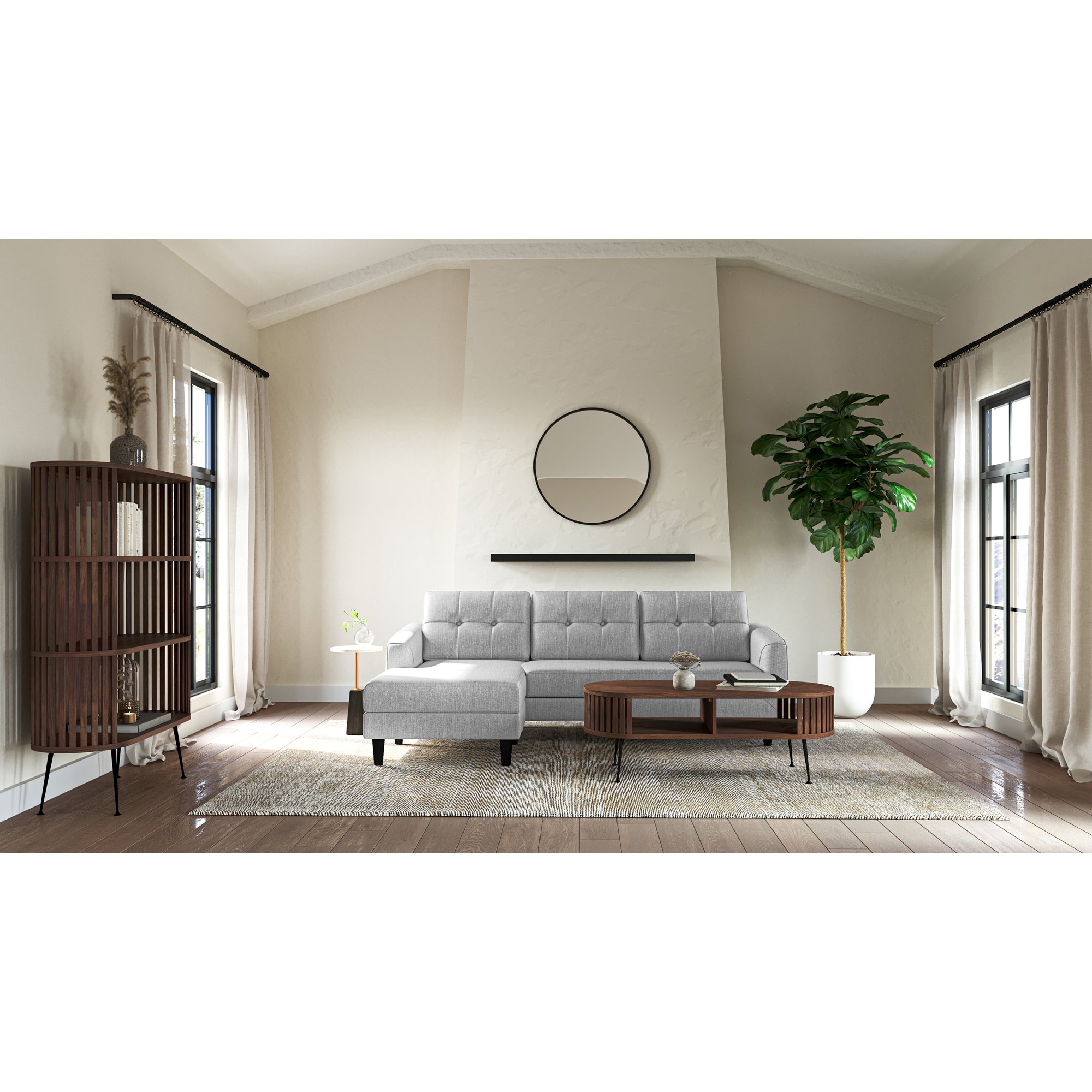 Henrich Bookshelf Light Brown