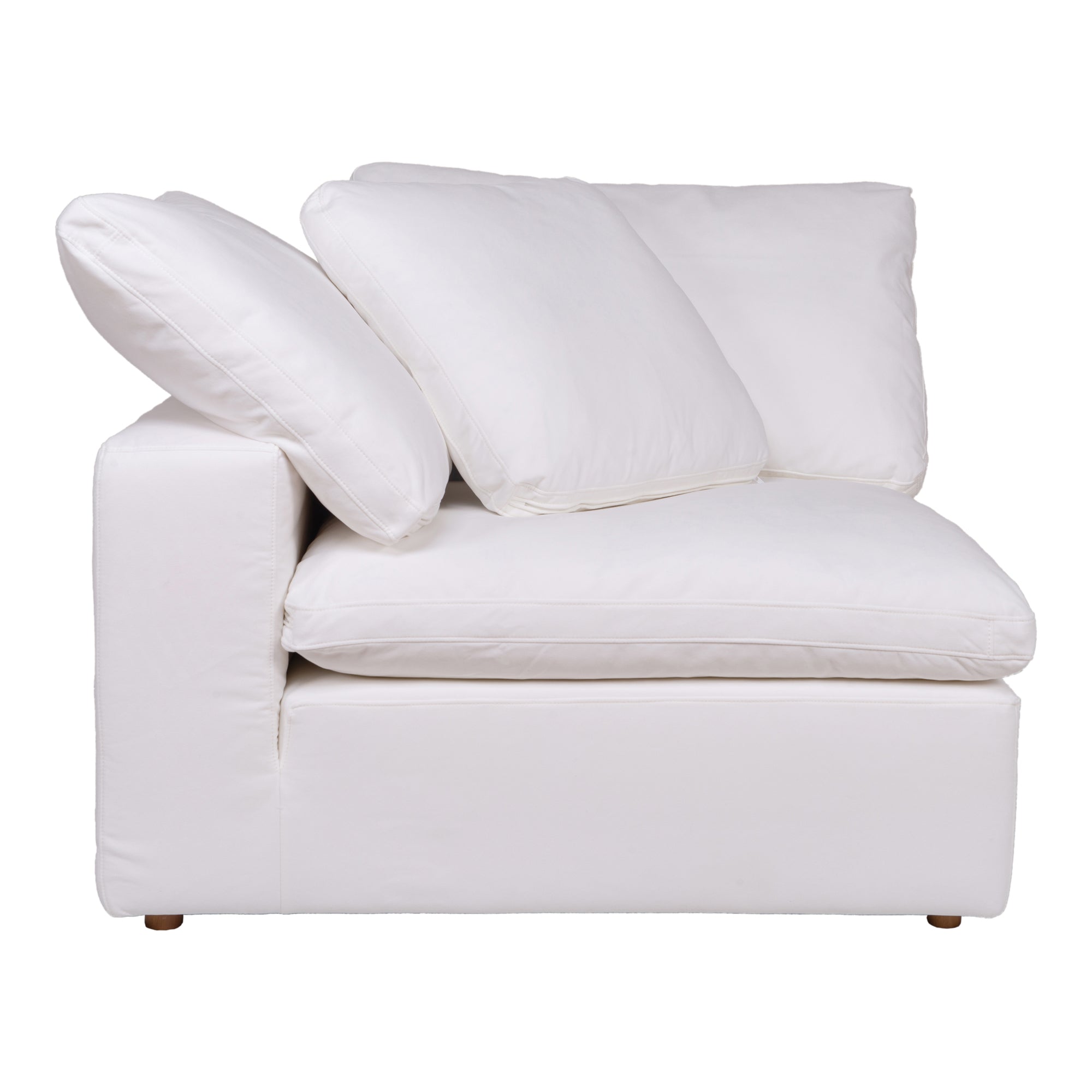 Clay Corner Chair Cream White