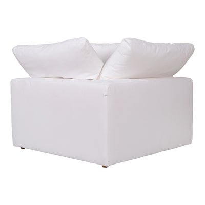Clay Corner Chair Cream White by Moe's Home