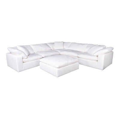 Clay Corner Chair Cream White by Moe's Home