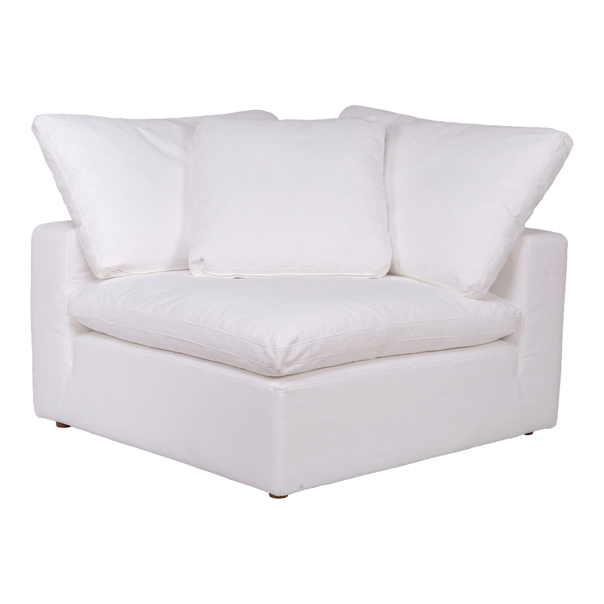 Clay Corner Chair Cream White | White