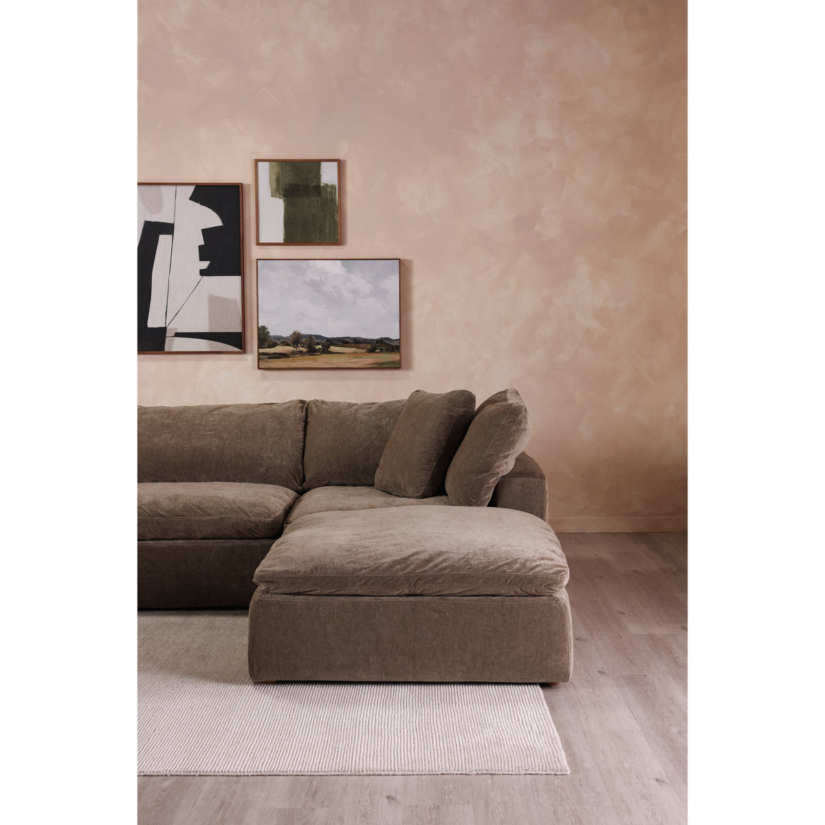 Clay Corner Chair Desert Sage by Moe's Home