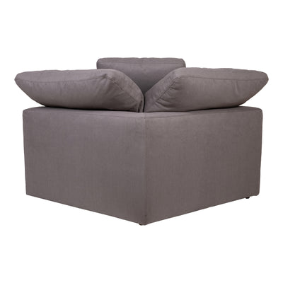 Clay Corner Chair Light Grey by Moe's Home