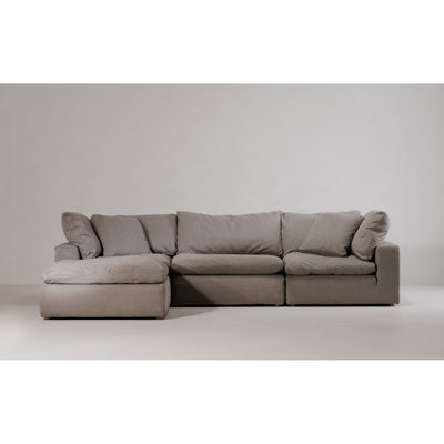 Clay Corner Chair Light Grey by Moe's Home
