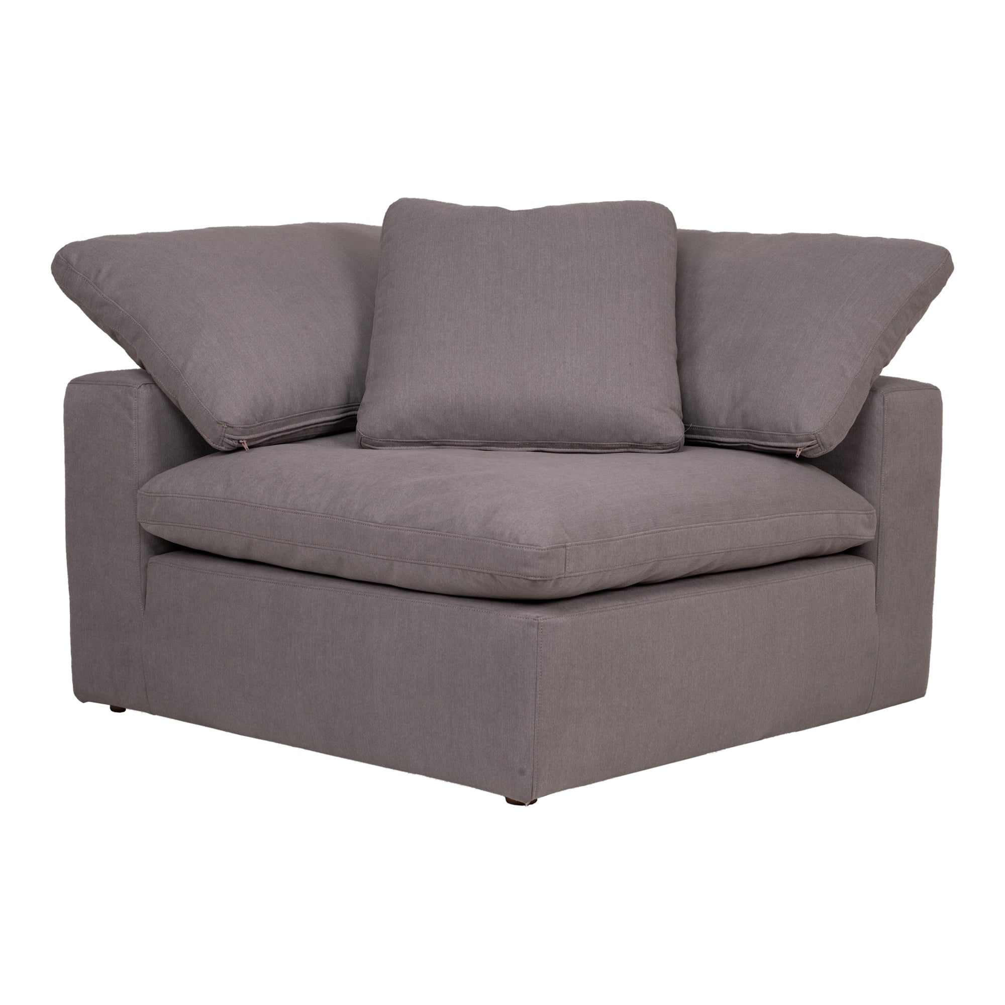 Clay Corner Chair Light Grey | Grey