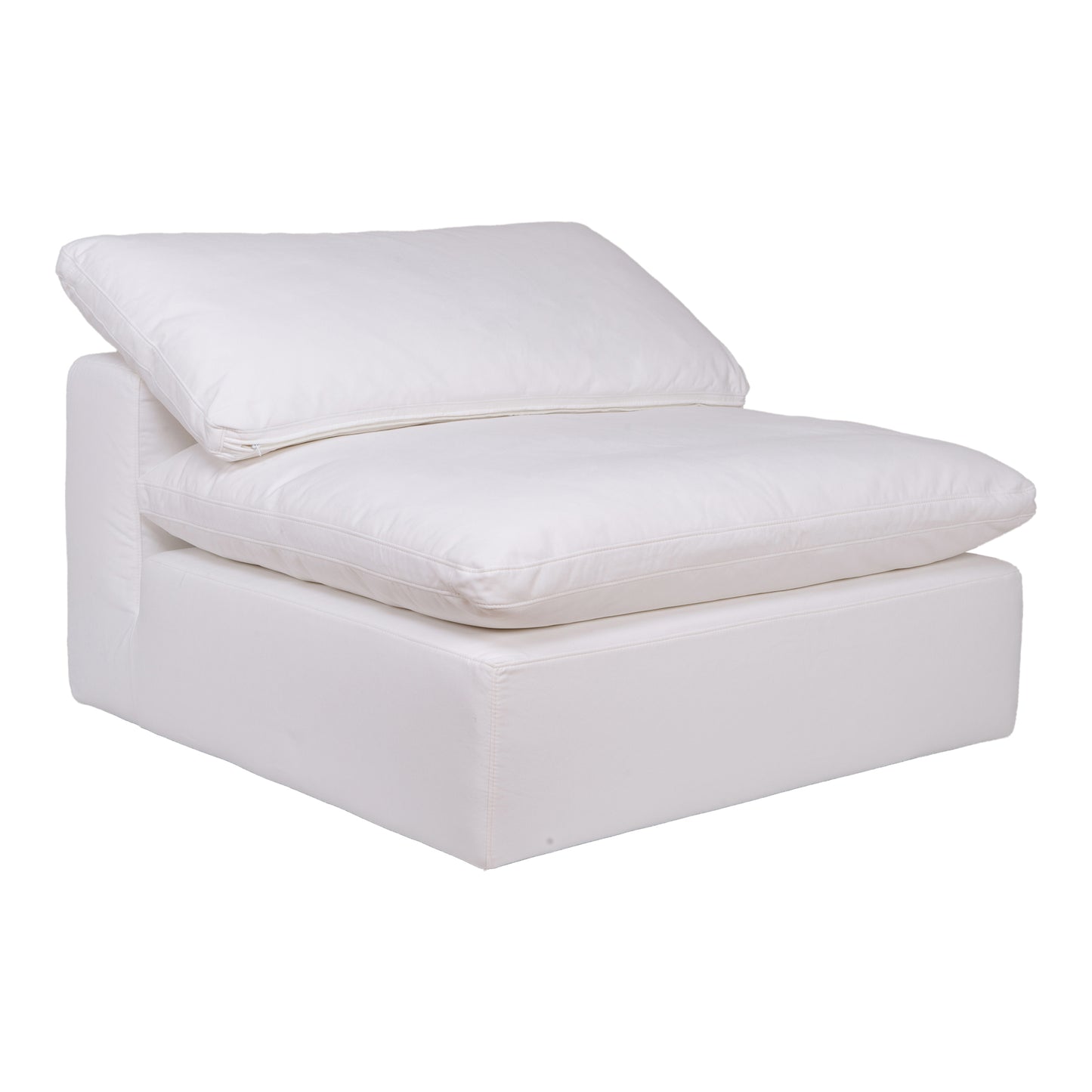 Clay Slipper Chair Cream White by Moe's Home