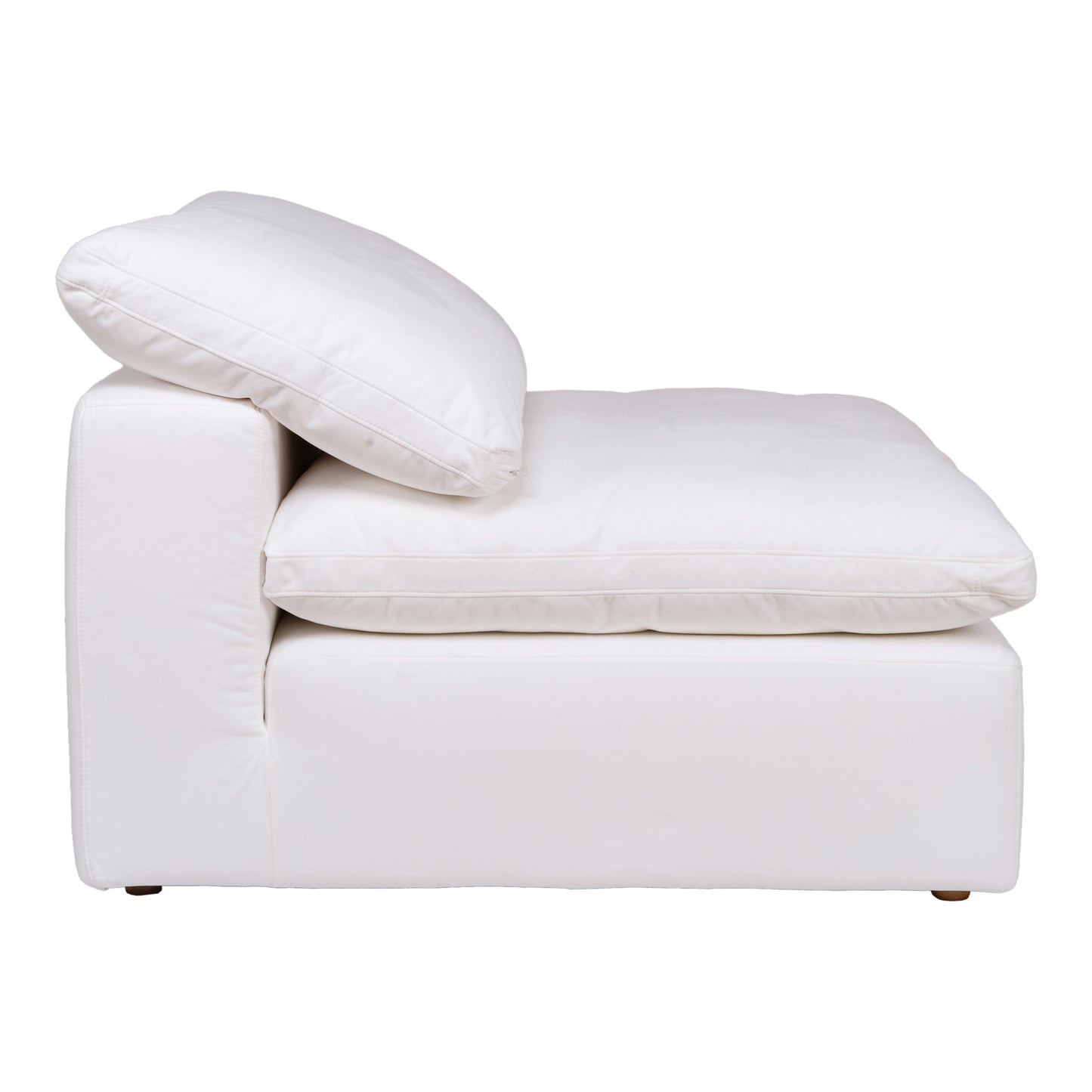 Clay Slipper Chair Cream White by Moe's Home