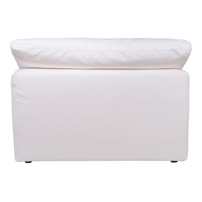 Clay Slipper Chair Cream White by Moe's Home
