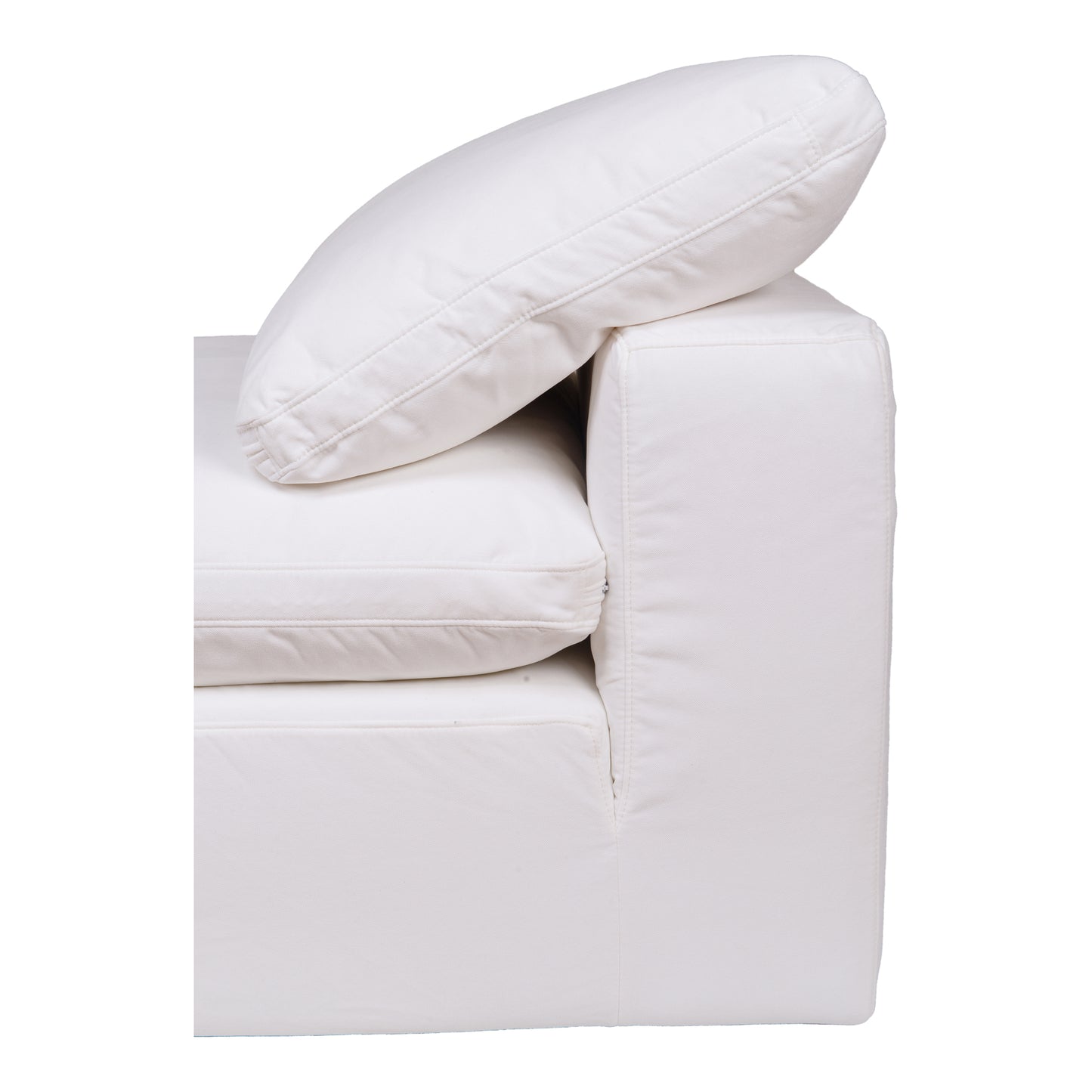 Clay Slipper Chair Cream White by Moe's Home