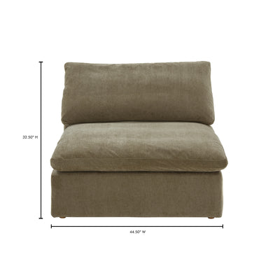 Clay Slipper Chair Desert Sage by Moe's Home