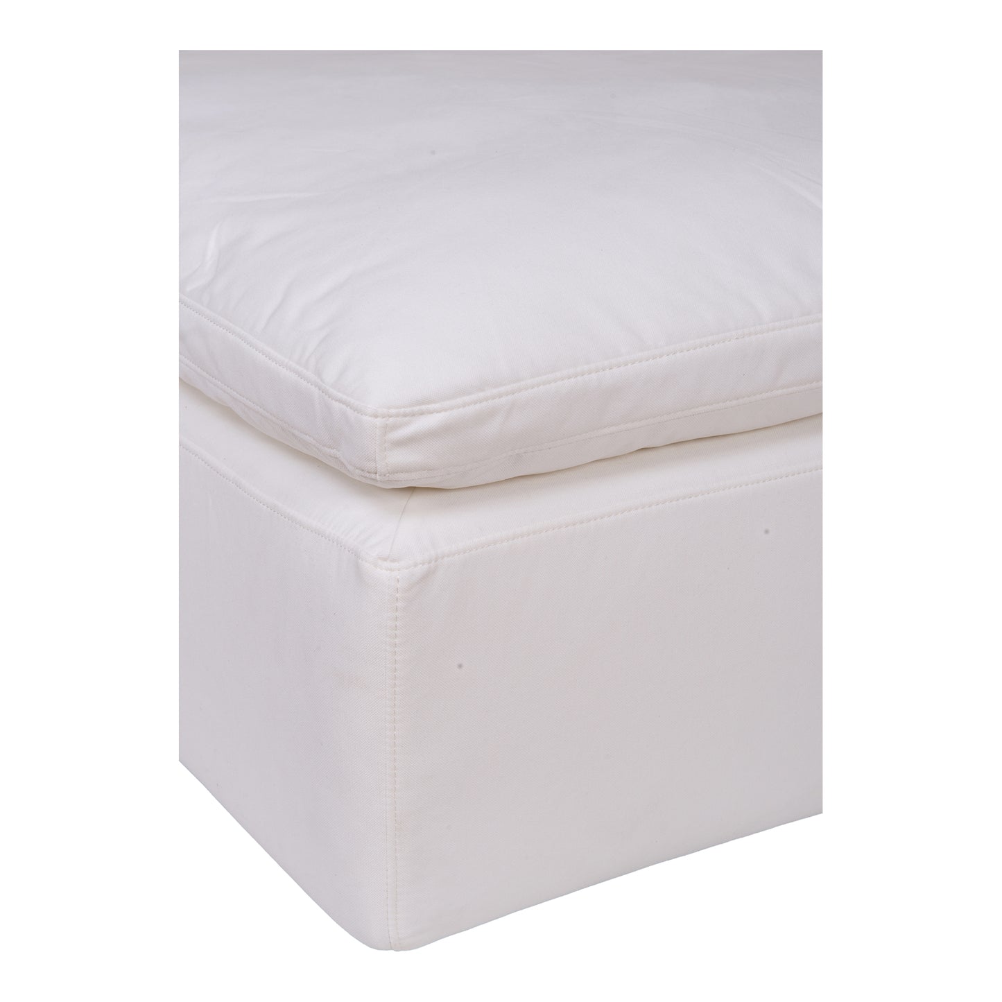 Clay Ottoman Cream White by Moe's Home