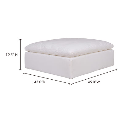 Clay Ottoman Cream White by Moe's Home