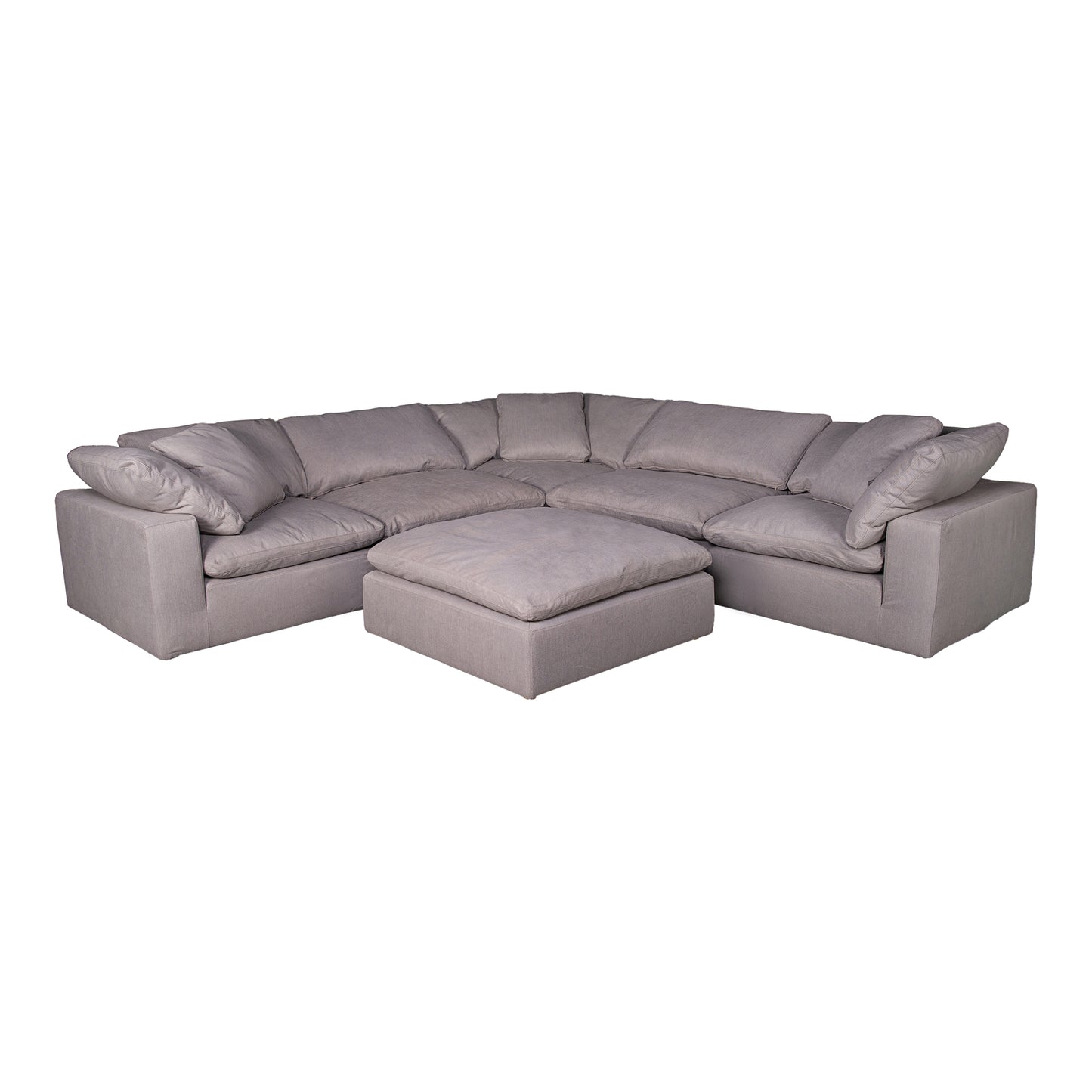 Clay Ottoman Light Grey by Moe's Home