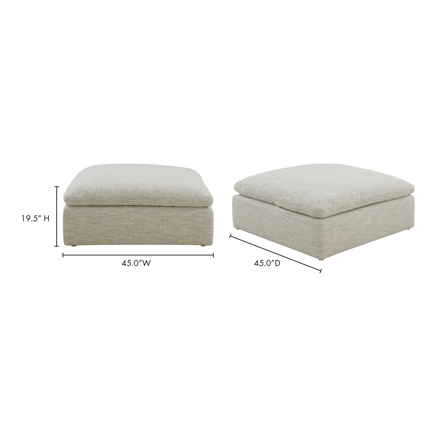 Clay Ottoman Coastside Sand by Moe's Home