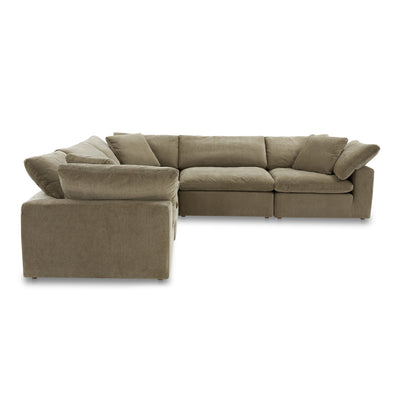 Clay Classic L-Shaped Modular Sectional Desert Sage by Moe's Home