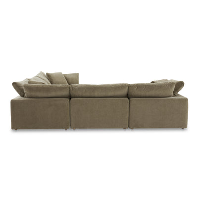 Clay Classic L-Shaped Modular Sectional Desert Sage by Moe's Home