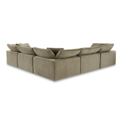 Clay Classic L-Shaped Modular Sectional Desert Sage by Moe's Home
