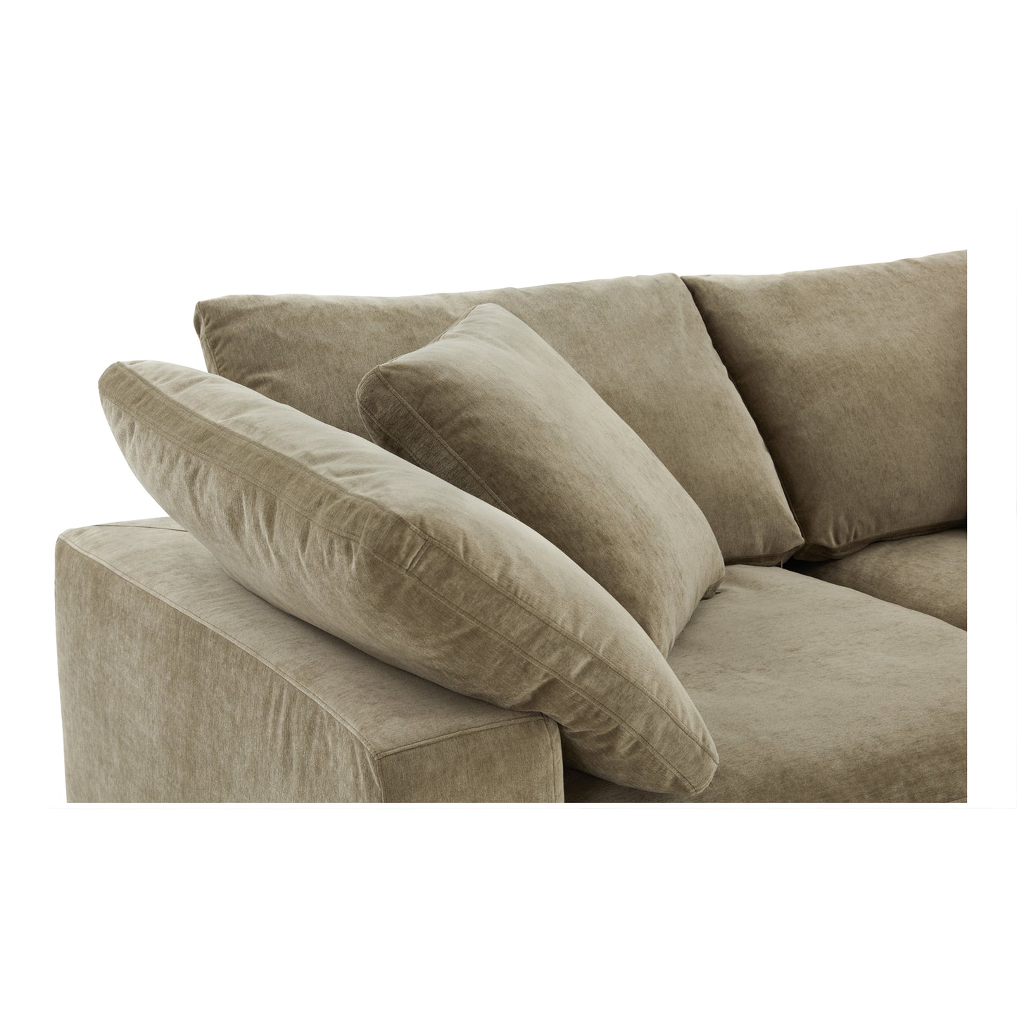Clay Classic L-Shaped Modular Sectional Desert Sage by Moe's Home