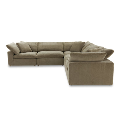 Clay Classic L Shaped Modular Sectional Desert Sage | Green