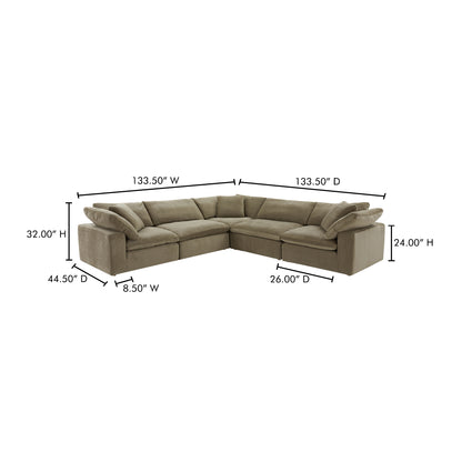 Clay Classic L-Shaped Modular Sectional Desert Sage