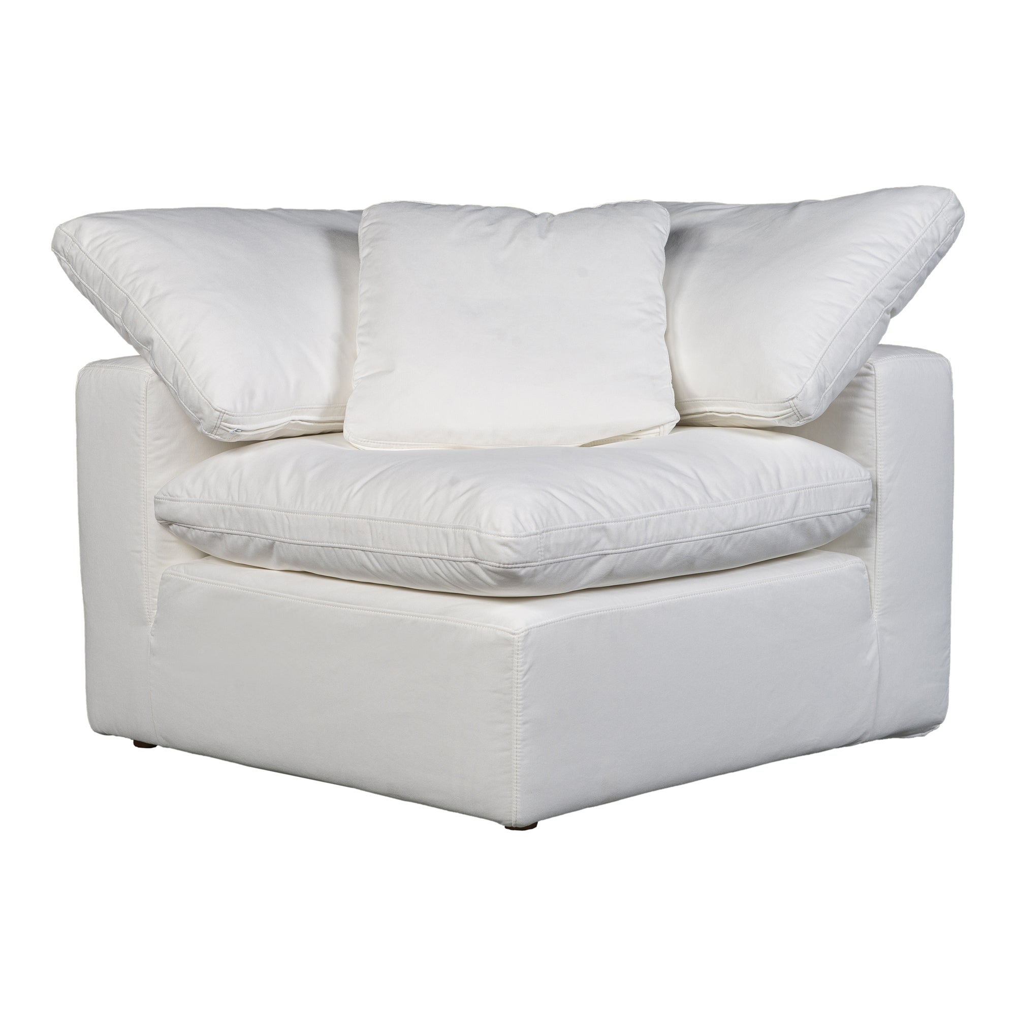 Terra Condo Corner Chair Cream White | White