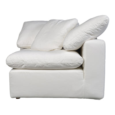 Terra Condo Corner Chair Cream White by Moe's Home