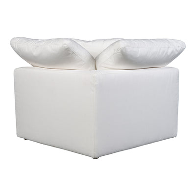 Terra Condo Corner Chair Cream White by Moe's Home
