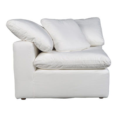 Terra Condo Corner Chair Cream White by Moe's Home