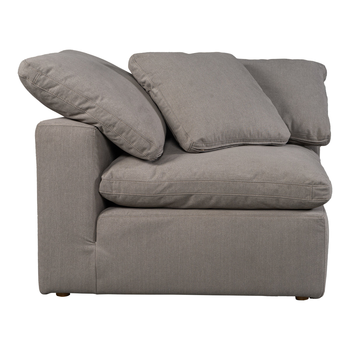 Terra Condo Corner Chair Light Grey by Moe's Home