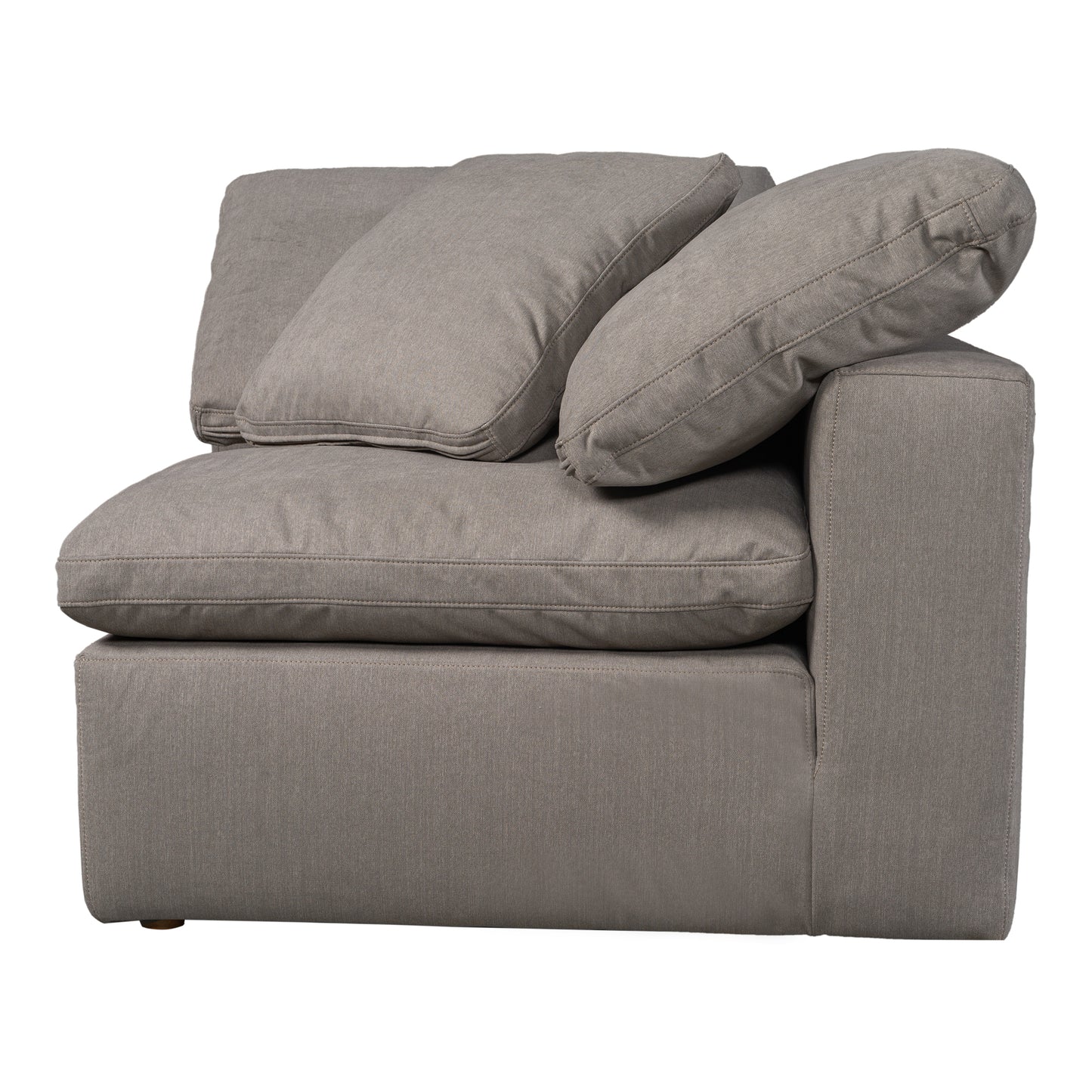 Terra Condo Corner Chair Light Grey by Moe's Home