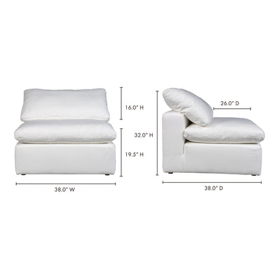 Terra Condo Chair Cream White by Moe's Home