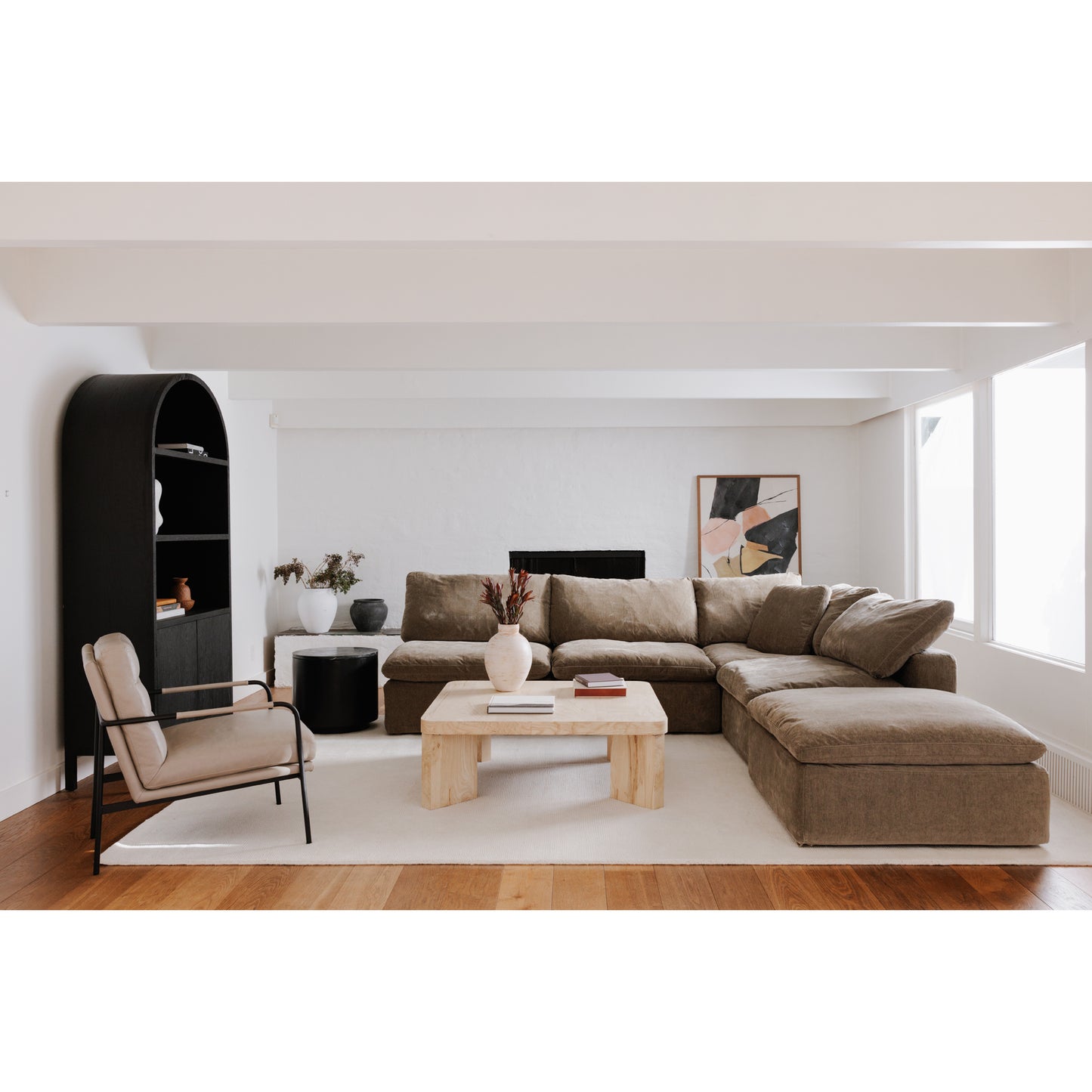 Terra Slipper Chair Desert Sage by Moe's Home