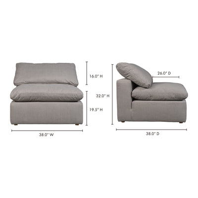 Terra Condo Chair Light Grey by Moe's Home