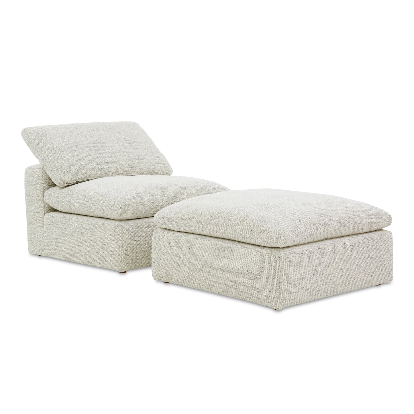 Terra Condo Slipper Chair Coastside Sand by Moe's Home