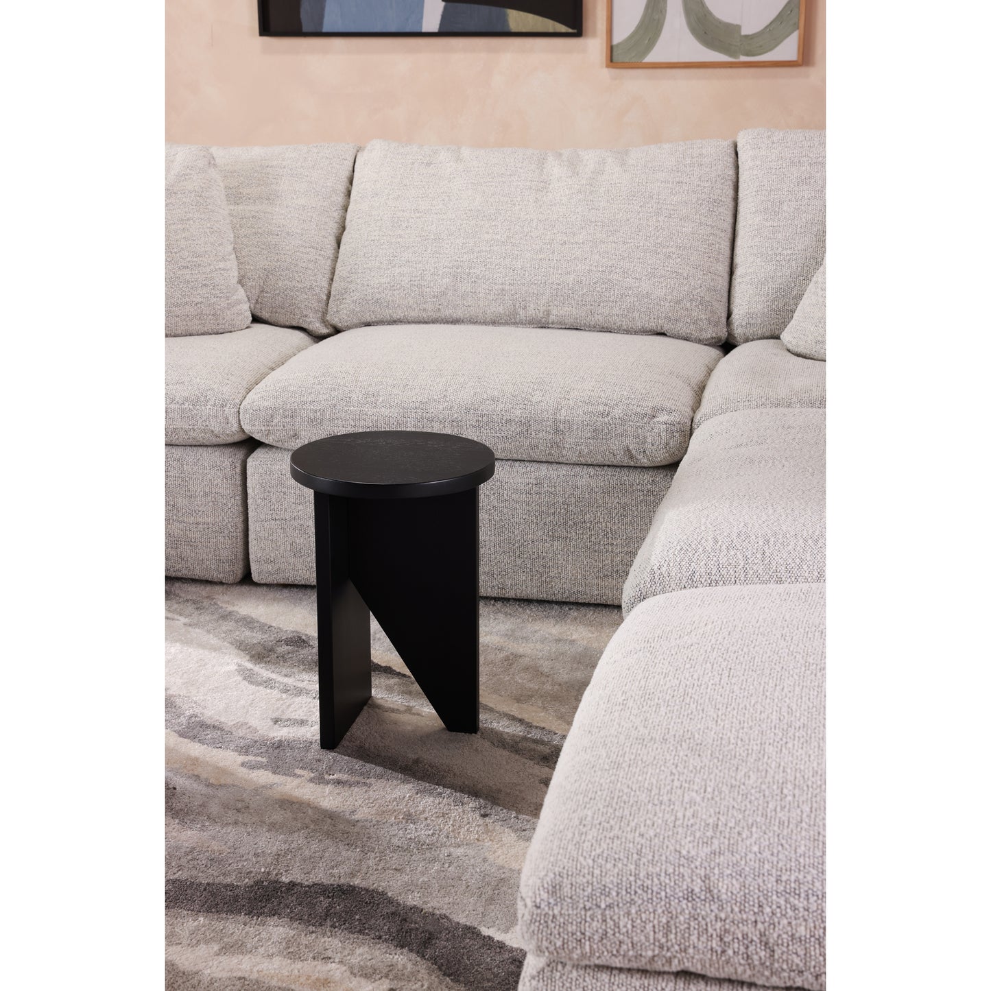 Terra Condo Slipper Chair Coastside Sand by Moe's Home
