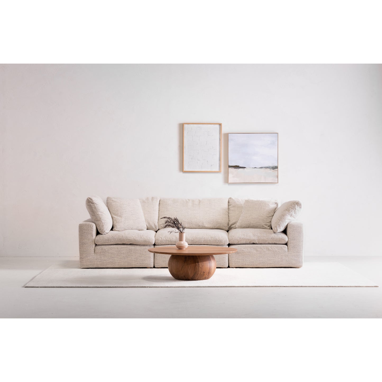 Terra Condo Slipper Chair Coastside Sand by Moe's Home