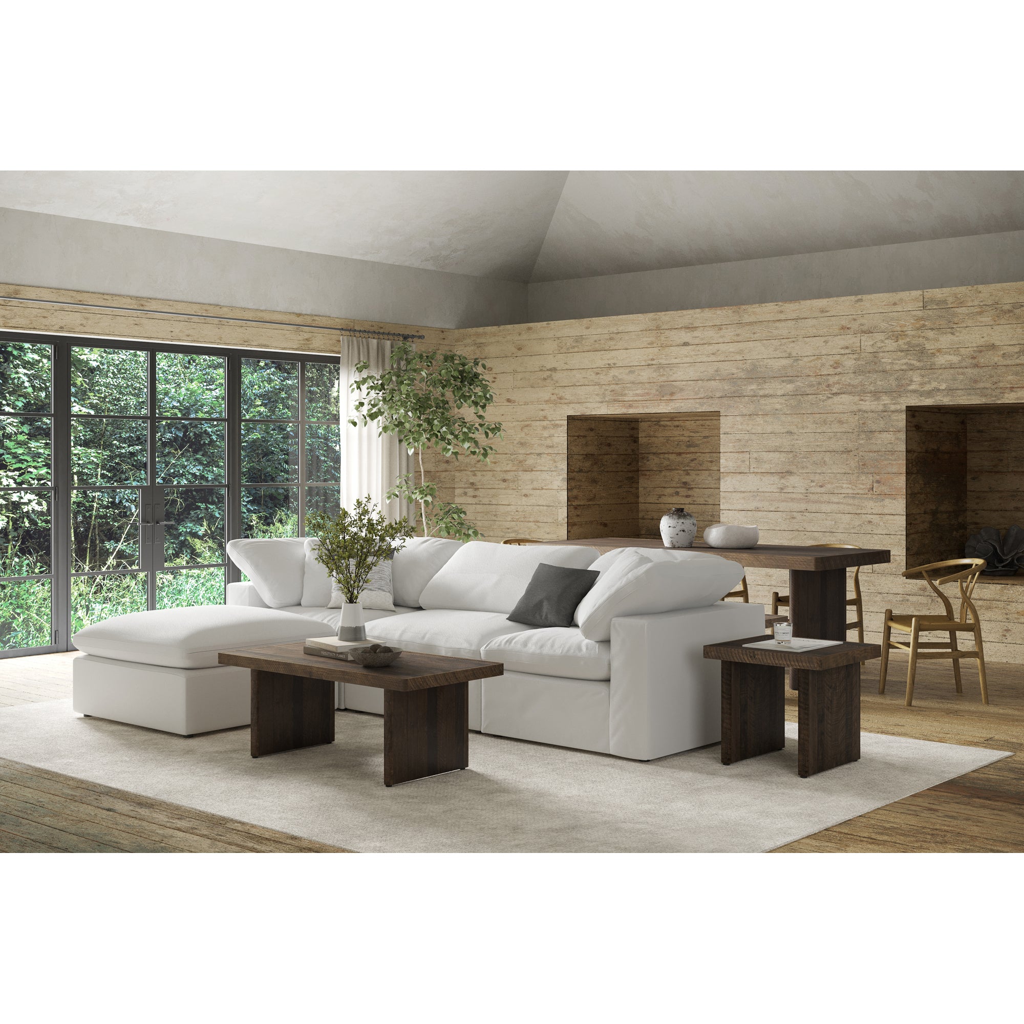 Terra Condo Ottoman Cream White