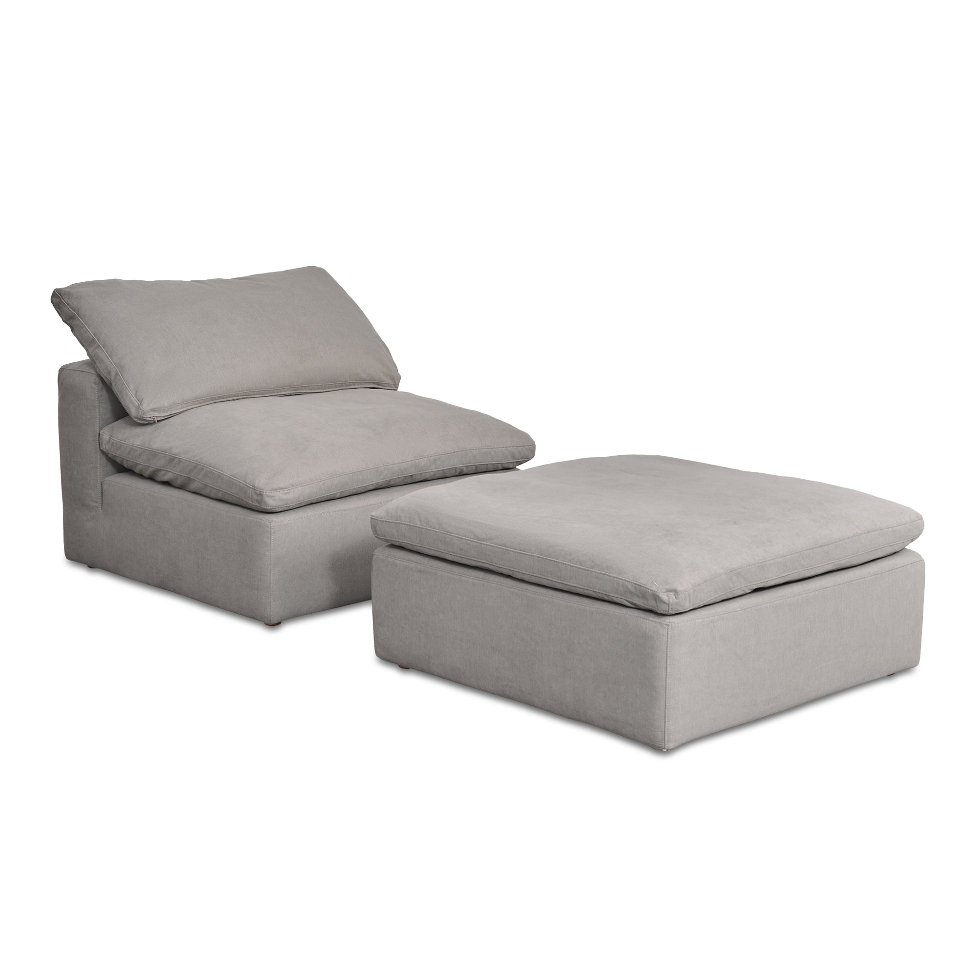 Terra Condo Ottoman Light Grey