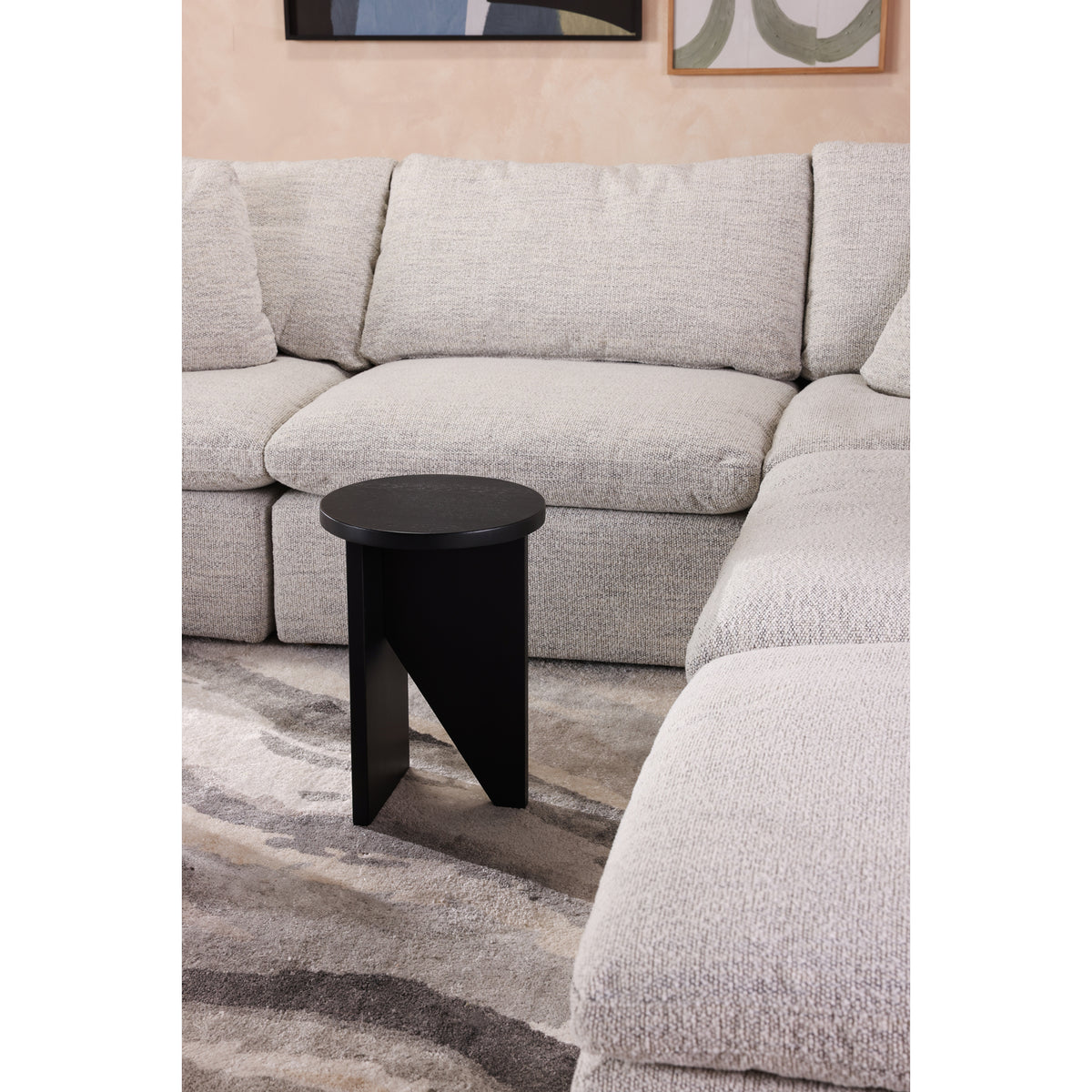Terra Condo Ottoman Coastside Sand by Moe's Home