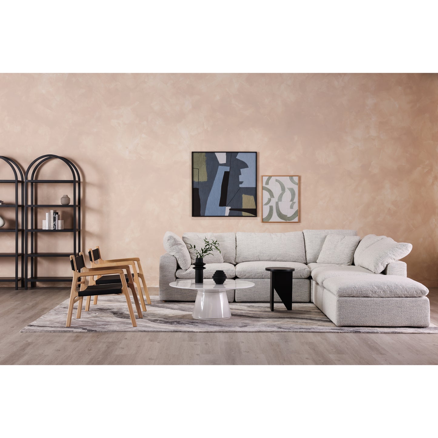 Terra Condo Ottoman Coastside Sand by Moe's Home