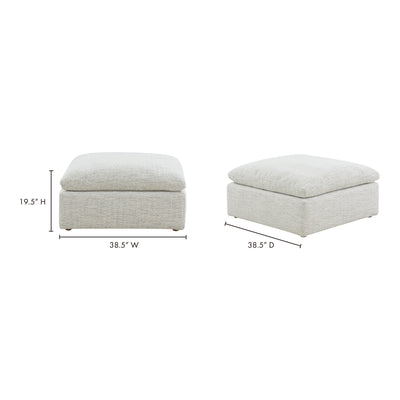 Terra Condo Ottoman Coastside Sand by Moe's Home