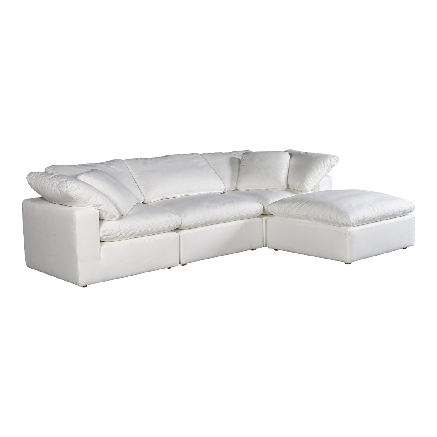Terra Condo Lounge Modular Sectional Cream White by Moe's Home