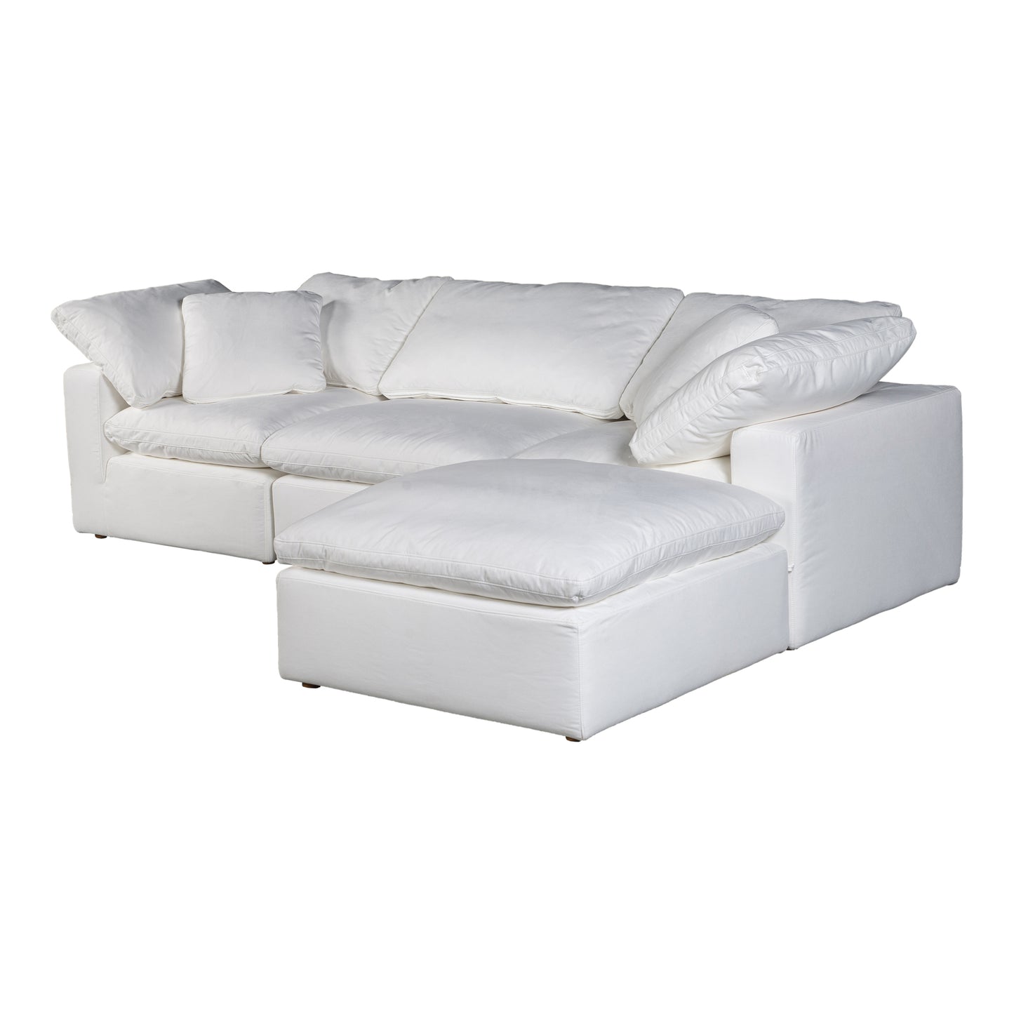 Terra Condo Lounge Modular Sectional Cream White by Moe's Home