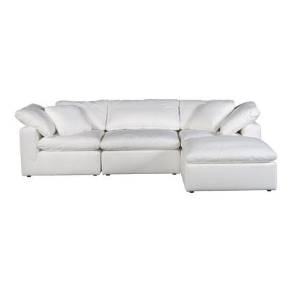 Terra Condo Lounge Modular Sectional Cream White | White