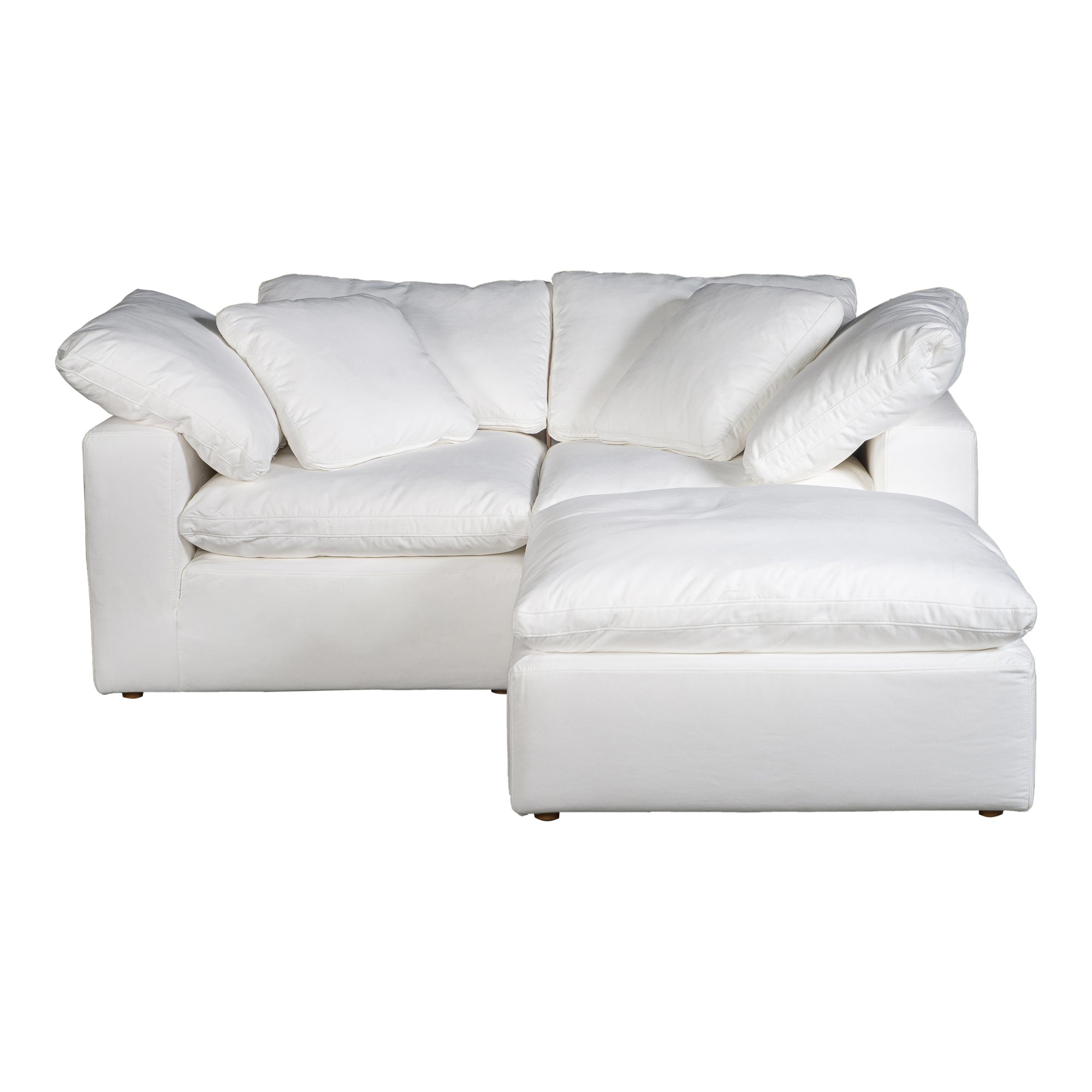 Terra Condo Nook Modular Sectional Cream White | White